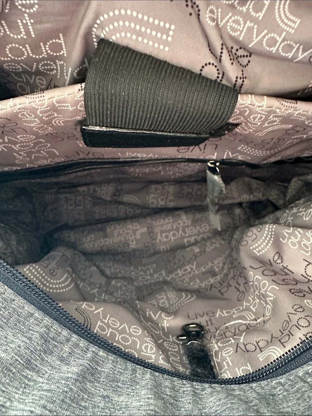 Lole Heather Blue-Grey Convetible Laptop Tote
